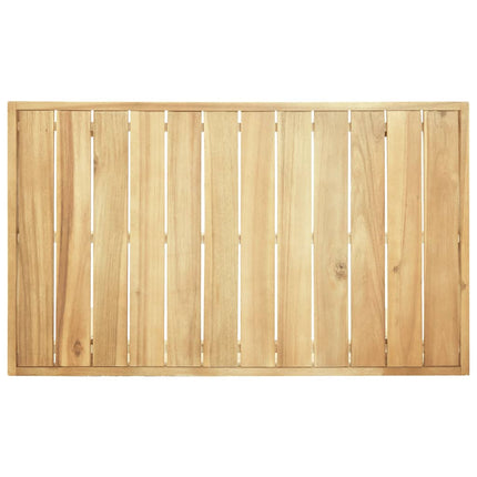 Tavolino da Salotto 100x60x25 cm in Legno Massello di Acacia