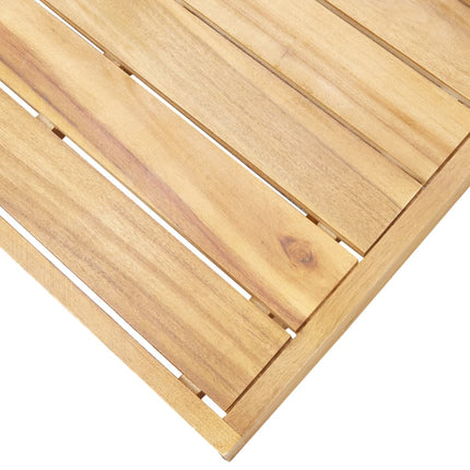 Tavolino da Salotto 100x60x25 cm in Legno Massello di Acacia