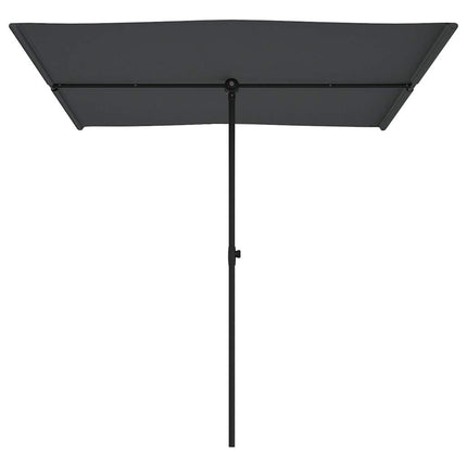 Ombrellone da Giardino con Palo in Alluminio 2x1,5 m Antracite