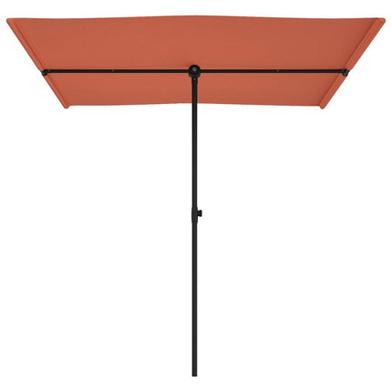 Ombrellone da Giardino Palo in Alluminio 2x1,5 m Terracotta