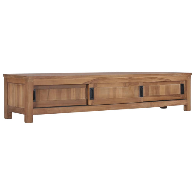 Mobile Porta TV 150x30x30 cm in Legno Massello di Teak