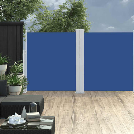 Tenda da Sole Laterale Retrattile 170x600 cm Blu