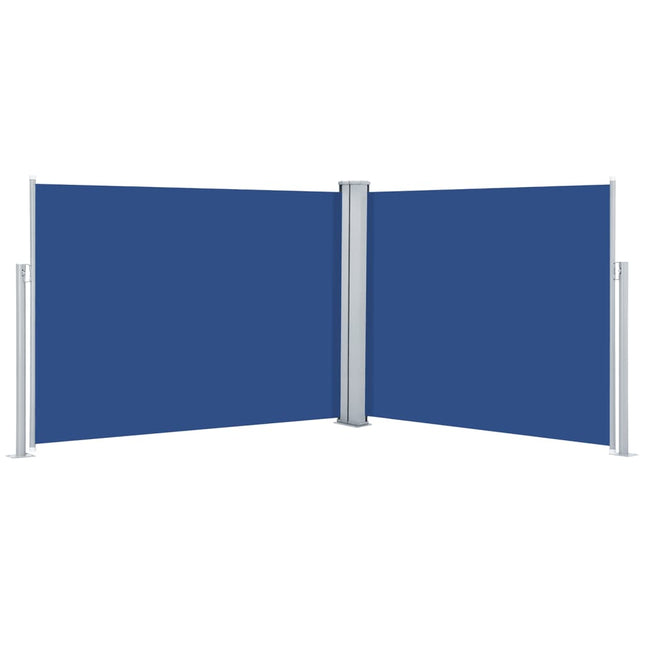 Tenda da Sole Laterale Retrattile Blu 140x1000 cm