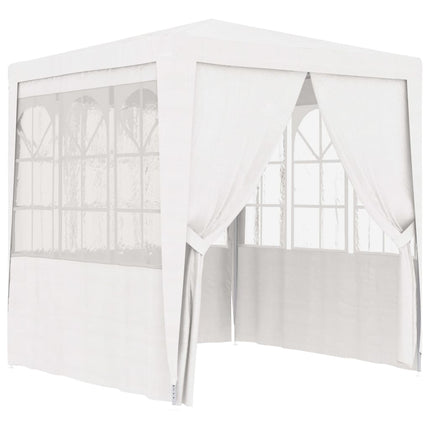 Gazebo Professionale con Pareti 2x2 m Bianco 90 g/mÃ‚Â²