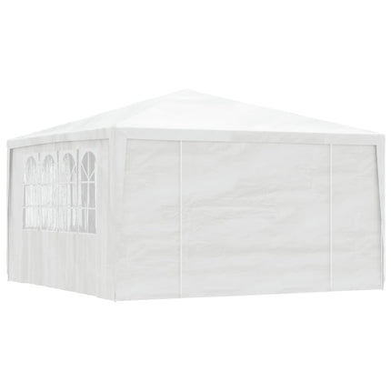 Gazebo Professionale con Pareti 4x4 m Bianco 90 g/mÂ²
