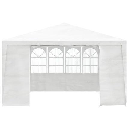 Gazebo Professionale con Pareti 4x4 m Bianco 90 g/mÂ²