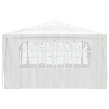 Gazebo Professionale con Pareti 4x4 m Bianco 90 g/mÂ²