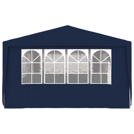 Gazebo Professionale con Pareti 4x9 m Blu 90 g/mÂ²
