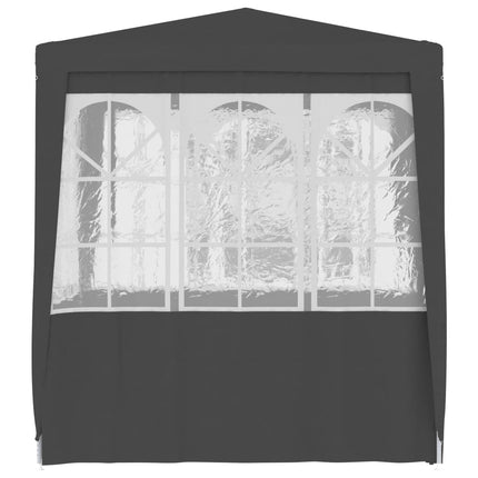 Gazebo Professionale con Pareti 2,5x2,5 m Antracite 90 g/mÂ²