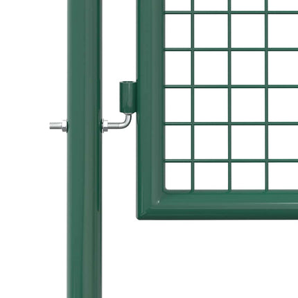 Cancello per Recinzione in Acciaio 100x175 cm Verde