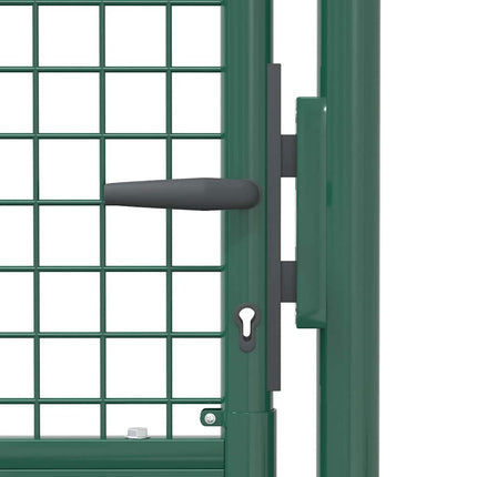 Cancello per Recinzione in Acciaio 100x175 cm Verde