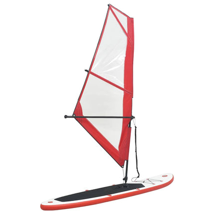 Set Tavola Gonfiabile da SUP con Vela Rosso e Bianco