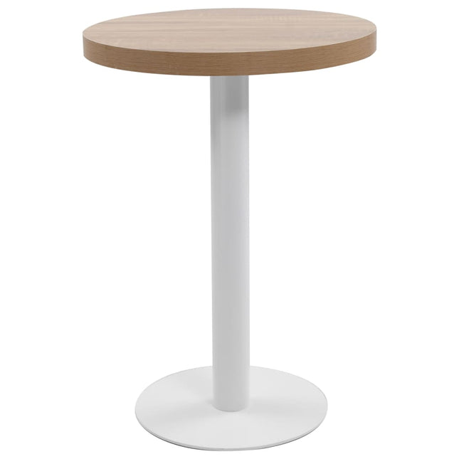 Tavolo da Bistrot Marrone Chiaro 60 cm in MDF