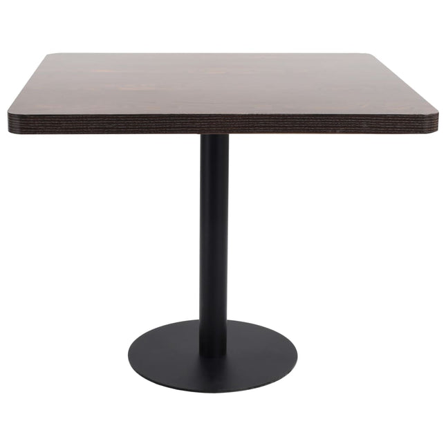 Tavolo da BistrÃ² Marrone Scuro 80x80 cm in MDF