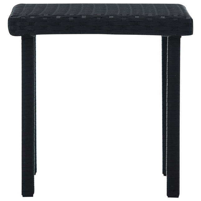Tavolino da TÃ¨ da Giardino Nero 40x40x40 cm in Polyrattan