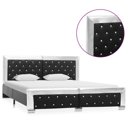 Giroletto Nero in Similpelle 160x200 cm
