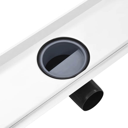 Scarico Doccia 2-in-1 con Copertura 93x14 cm in Acciaio Inox