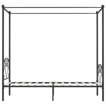 Giroletto Baldacchino senza Materasso Grigio Metallo 90x200 cm