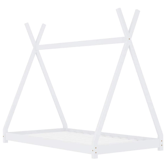 Giroletto per Bambini Bianco in Massello di Pino 80x160 cm