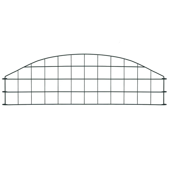 Set Recinzione da Giardino ad Arco 77,3x26 cm Verde