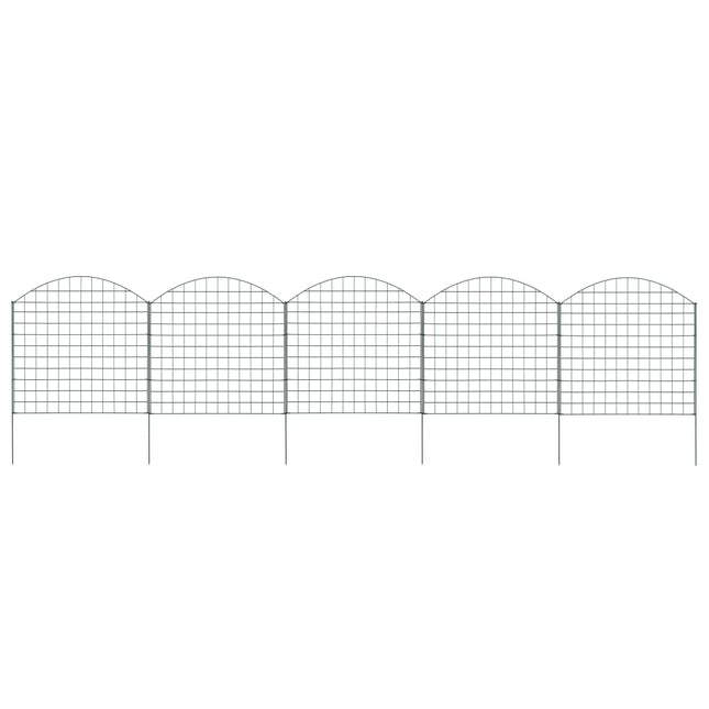 Set Recinzione da Giardino ad Arco 77,5x78,5 cm Verde
