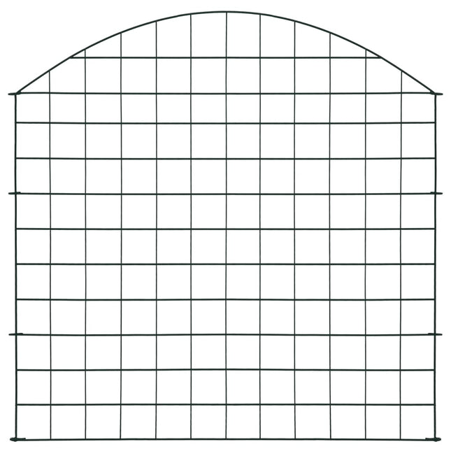 Set Recinzione da Giardino ad Arco 77,5x78,5 cm Verde