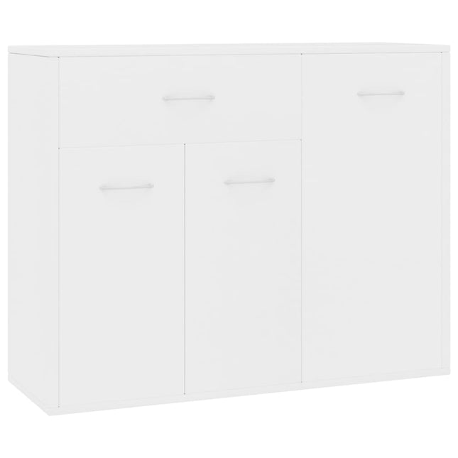 Credenza Bianca 88x30x70 cm in Legno Multistrato