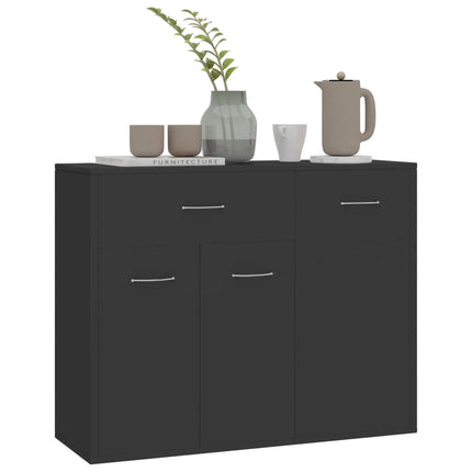 Credenza Grigia 88x30x70 cm in Legno Multistrato