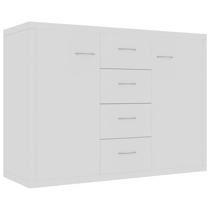 Credenza Bianca 88x30x65 cm in Legno Multistrato