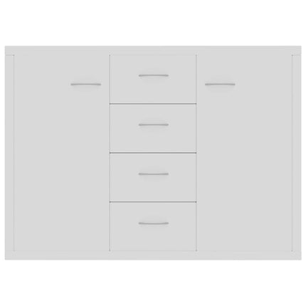 Credenza Bianca 88x30x65 cm in Legno Multistrato