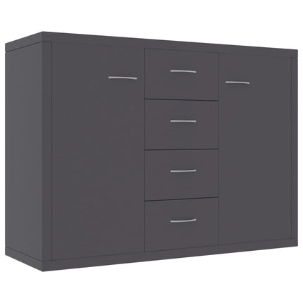 Credenza Grigia 88x30x65 cm in Legno Multistrato