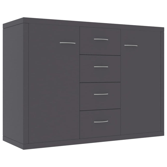 Credenza Grigia 88x30x65 cm in Legno Multistrato