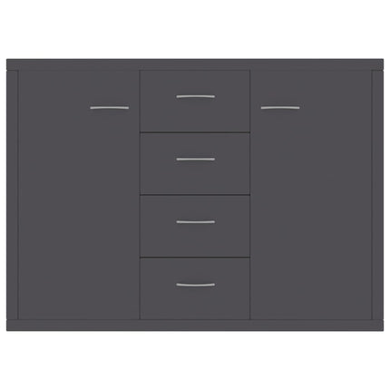 Credenza Grigia 88x30x65 cm in Legno Multistrato