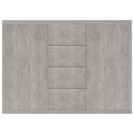 Credenza Grigio Cemento 88x30x65 cm in Legno Multistrato