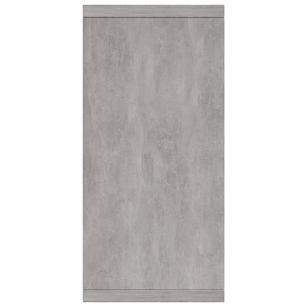 Credenza Grigio Cemento 88x30x65 cm in Legno Multistrato