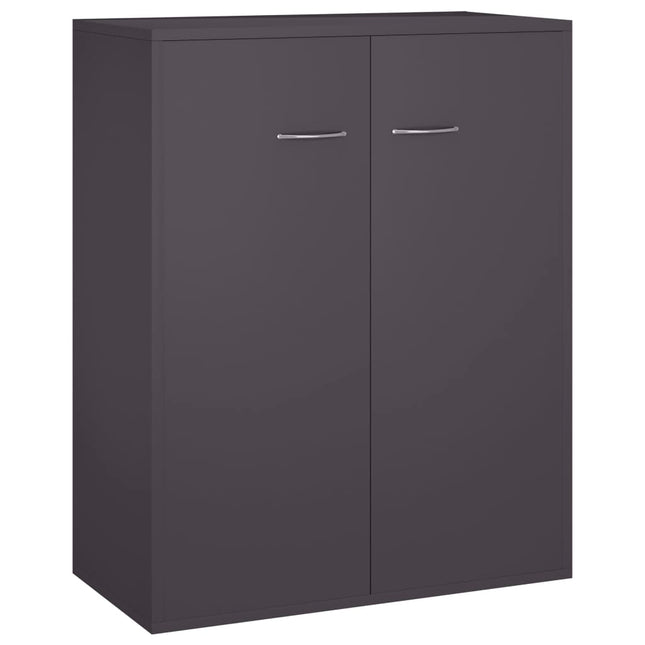 Credenza Grigia 60x30x75 cm in Legno Multistrato