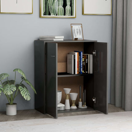 Credenza Grigia 60x30x75 cm in Legno Multistrato