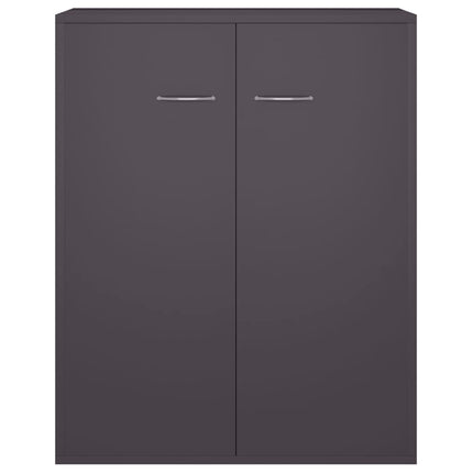 Credenza Grigia 60x30x75 cm in Legno Multistrato