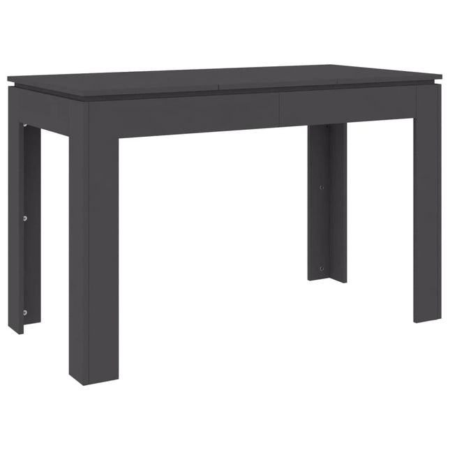 Tavolo da Pranzo Grigio 120x60x76 cm in Legno Multistrato