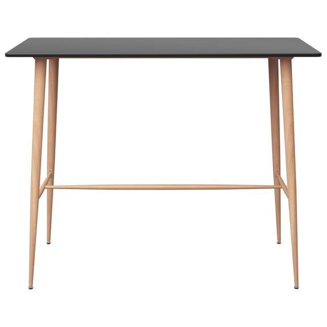 Tavolo da Bar Nero 120x60x105 cm