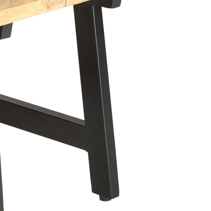 Tavolino Salotto Estensibile 160x70x45 cm Legno Massello Mango
