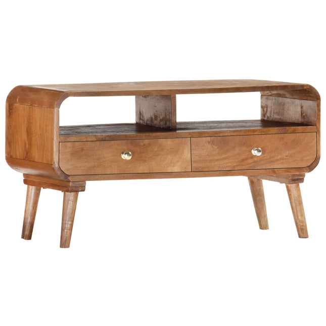Mobile Porta TV 90x35x47 cm in Legno Massello di Mango