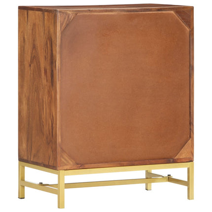 Credenza 60x35x75 cm in Legno Massello di Acacia
