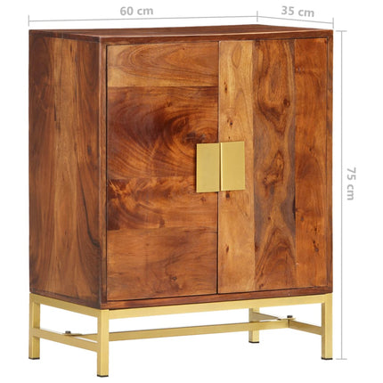 Credenza 60x35x75 cm in Legno Massello di Acacia