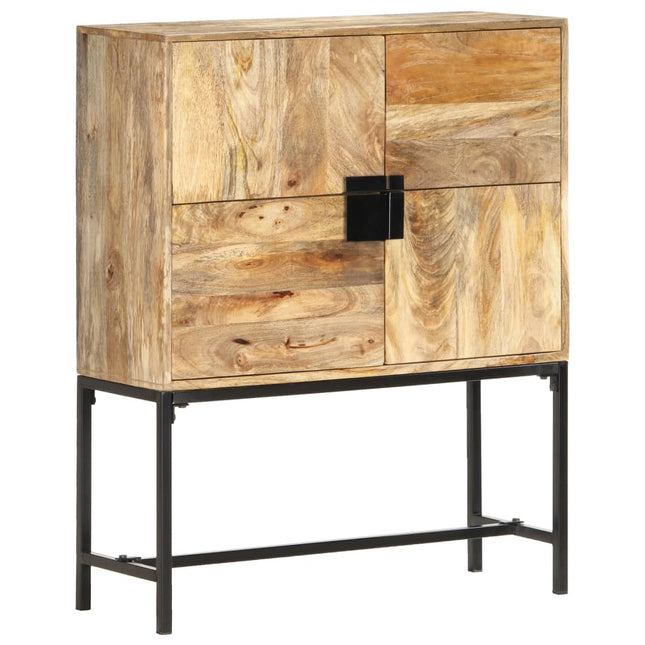 Credenza 80x30x100 cm in Legno Massello di Mango