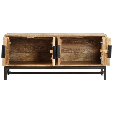 Tavolino da Salotto 90x55x40 cm in Legno Massello di Mango