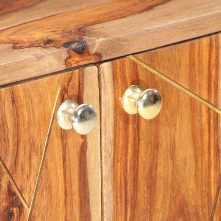 Credenza 118x30x75 cm in Legno Massello di Sheesham