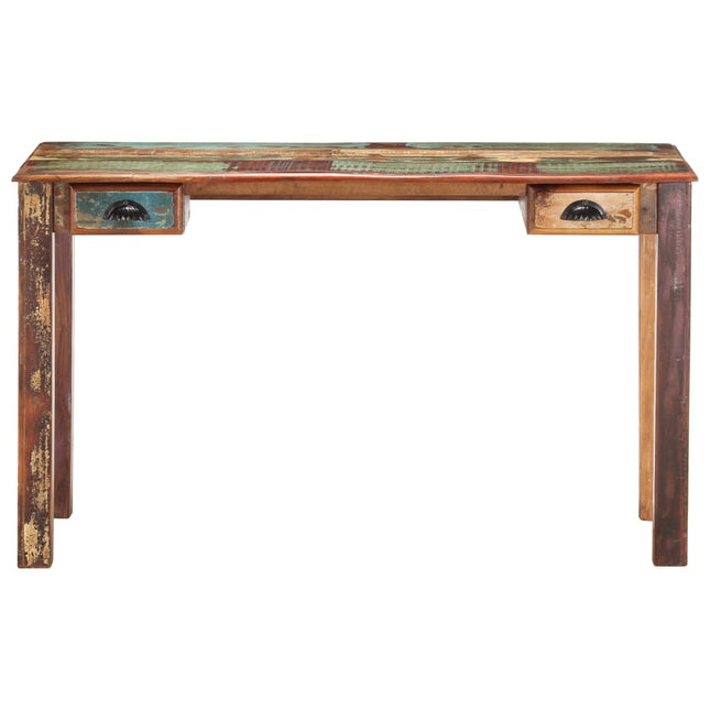 Scrivania 130x55x76 cm in Legno Massello di Recupero