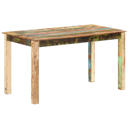 Tavolo da Pranzo in Legno Massello di Recupero 140x70x76 cm