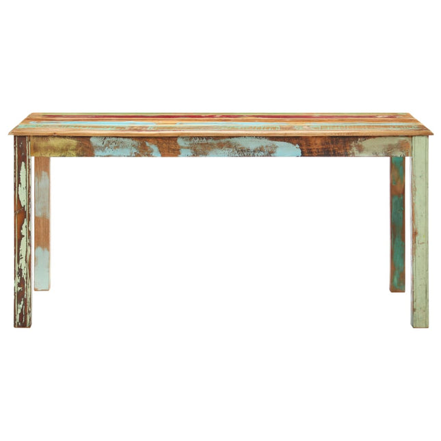 Tavolo da Pranzo in Legno Massello di Recupero 160x80x76 cm